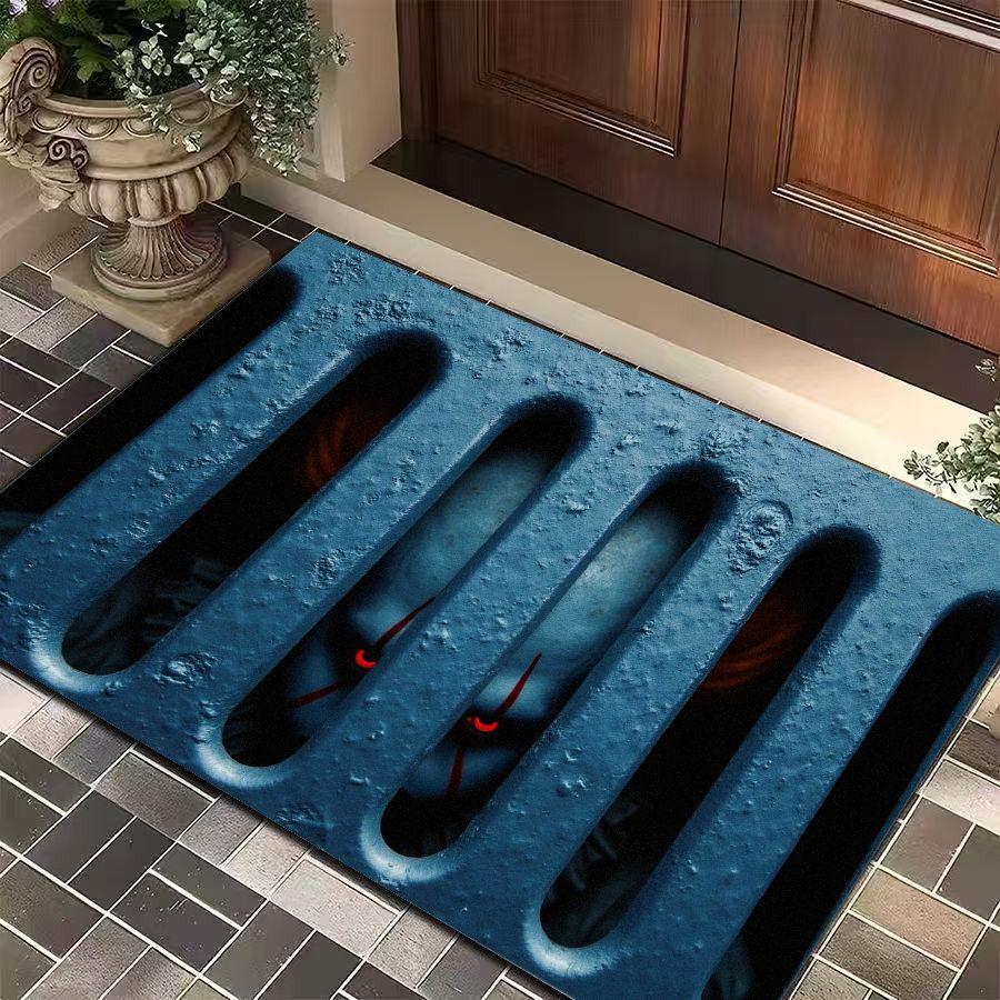 

Underfloor Clown Crystal Velvet Carpet Bath Entrance Floor Mat Water Absorbing Anti-Slip Home Decoration 40x60cm 16x24inch