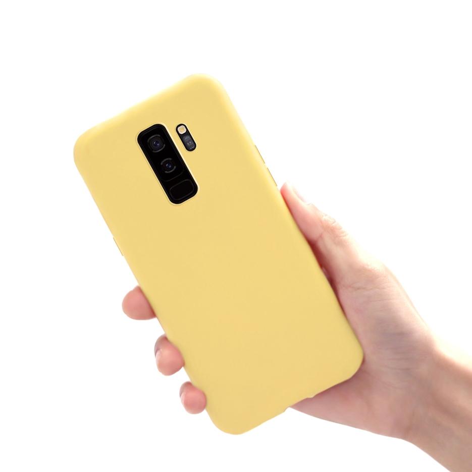

Чехол для Samsung Galaxy S9 SM-G960F Милый Конфетный Матовый Чехол Мягкий Силиконовый ТПУ Чехол для Телефона Для Samsung S9 Plus S9+ G965F Задняя Крышка Galaxy S9 жёлтый