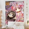 Magical Girl Cute Tapestry Anime Magazine Cover Style Wall Hanging Kawaii Bedroom Dormitory Home Decoration