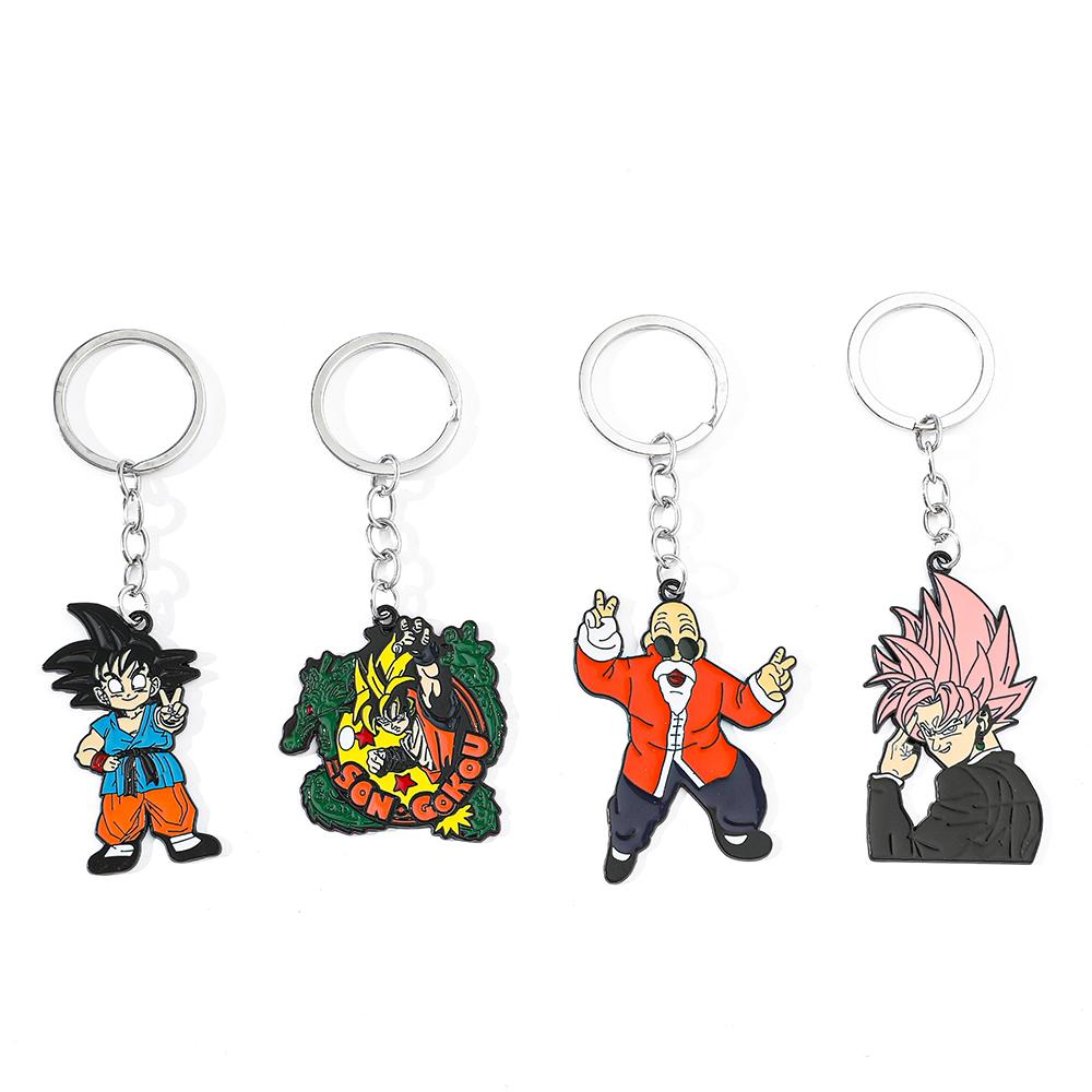 Classic Cartoon Metal Keychain Unisex Motorcycle & Car Design Fashion Keyring Backpack Accessory Gift for Friends