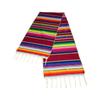 Woven Mexican Striped Table Runner with Tassels