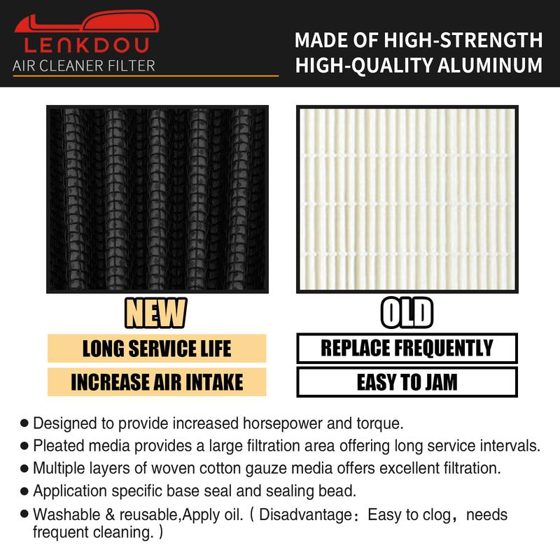 Motorcycle Air Cleaner Intake Filter Kit For Harley Touring Road King Electra Glide Dyna Street Bob Low Rider Softail Fat Boy