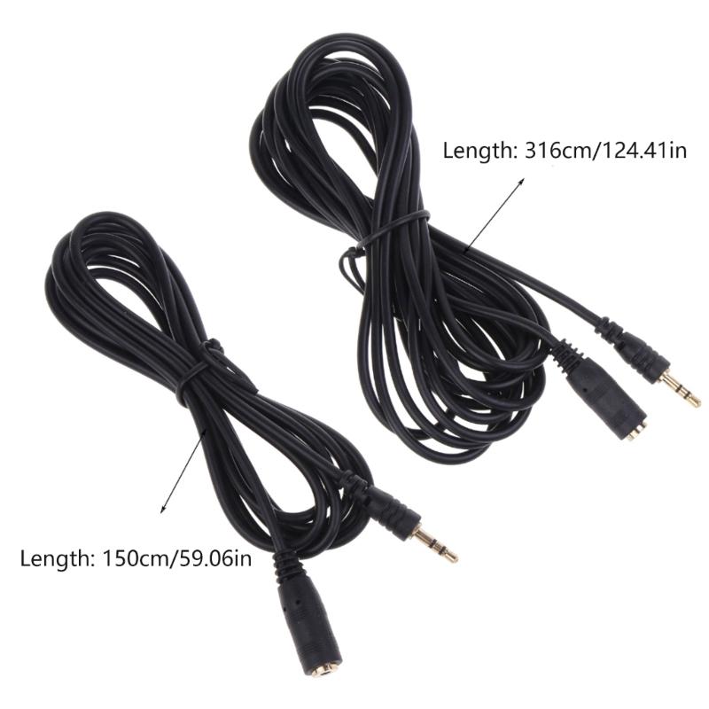 2.5mm Male to 2.5mm Female Audio Cable Micphone Extension Cord, 2.5mm Interfaces Headphone Microphones Extender Line