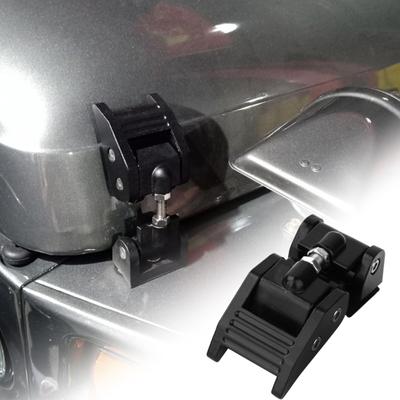 1 pereche Kit de încuietori pentru capotă, din aliaj, cataramă din aluminiu pentru capotă pentru Jeep Wrangler JK JL