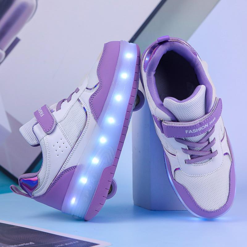 Pantofi sport luminoși pentru copii de primăvară/toamnă, pantofi de frecat, pantofi sport luminoși pentru fete, pantofi cu lampă de încărcare, pantofi sport luminoși pentru copii