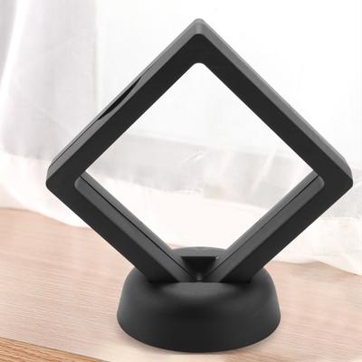 M-Modern-Münz-Displaybox - Set mit 10 3D schwebenden Rahmen-Displayhaltern mit Ständern für Challenge-Münzen, AA-Medaillons, Schmuck,