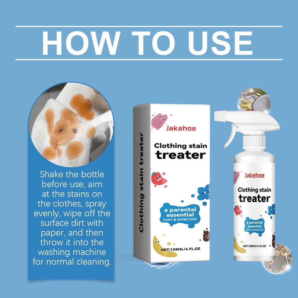 Spray Quitamanchas Suave para Aceite y Grasa — Limpiador y Suavizante de Tejidos con Aroma Fresco