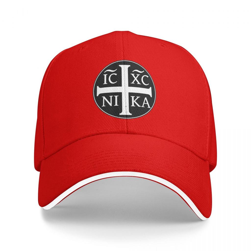 Ic Xc Nika Orthodoxes Symbol Print Baseballkappen Snapback Baseballmützen Atmungsaktiv Lässig Kappe Outdoor für Männer und Frauen