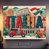 2D flat design, 1-piece version features an Italian theme and is perfect for photo booths and birthday celebrations.