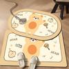 Absorbent Bathroom Mat Toilet Mat Mat Non-slip Household Toilet Door Carpet Cartoon Diatom Mud Mat