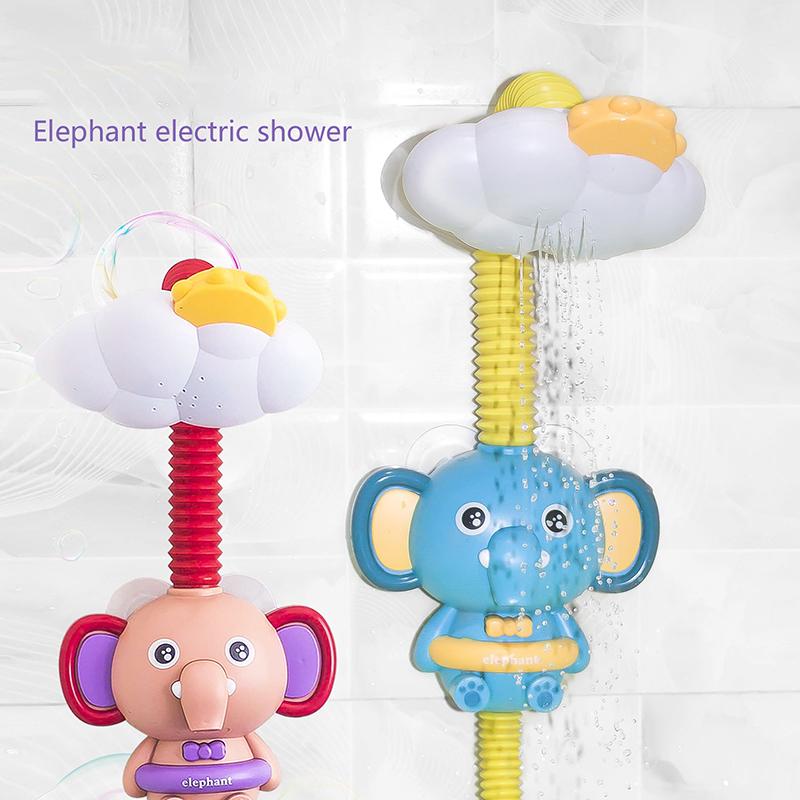 Elephant Water Spray Bath Toys For Kids Baby Bathroom Bathtub Faucet Shower Toys Strong Suction Cup Children Water Game