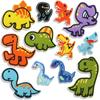 Cartoon Embroidery Cloth Sticker Cute Little Dinosaur Clothes Patch Sticker Computer Embroidery Chapter Boy Foreign Trade Patch Sticker