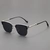 Retro Browline Sunglasses for Men Women UV400 Protection Polarized Square Cat Eye Shades for Driving Beach Daily Use Eyeglasses