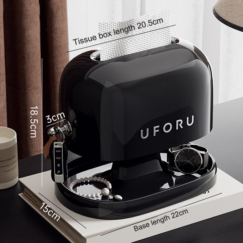 1Pc Retro Tissue Box Double-Layer Tissue Boxwith Storage Tray Jewelry Watch Organizer Home Living Room Desktop Napkin Container