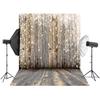 150x210cm Waschbare Baumwolle Polyester Wasserdicht Weihnachten Holzfußboden Fotografie Hintergrund Fotostudio Familie Neugeborenes Baby Haustier Geschenke Dekoration Requisiten
