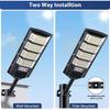 1 Pack Solar Street Light Outdoor Waterproof 6500K LED Solar Motion Sensor Light Outdoor Dusk To Dawn Flood Light Remote Control