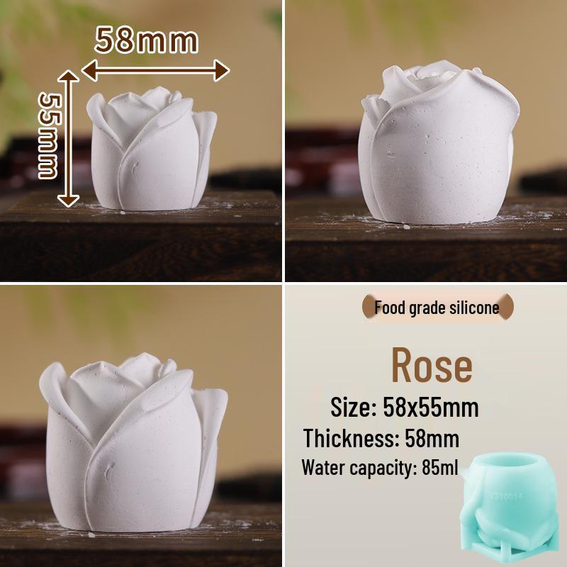 Silicone Plaster Mold DIY Embossed Pattern Tool for Aroma Doll Ornaments and Diffuser Stones