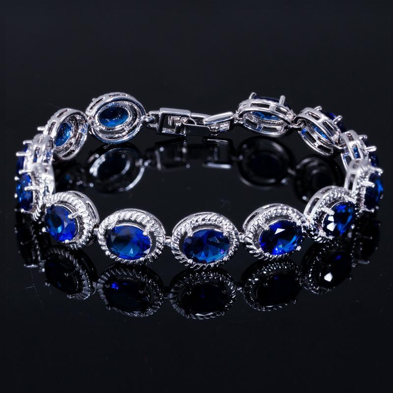 2026 European and American Bracelets, Jewelry Plated with Real Platinum, Exquisite Super Flash Zircon Bracelets, Women's Jewelry Accessories