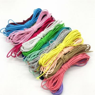 3mm 10m Nylon Fabric Apparel DIY Line Round Rubber Colorful Sewing Rope Elastic Band