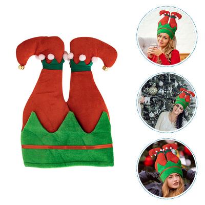 Creative Christmas Hat Portable Xmas Party Favor Unique Leg Design Holiday Headwear for Adults Teens Festive Celebration