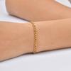 Gold Plated Thin Chain Bracelets for Women Stack, Cuff Bangle Bracelet Waterproof Jewelry Wholesale Dropshipping