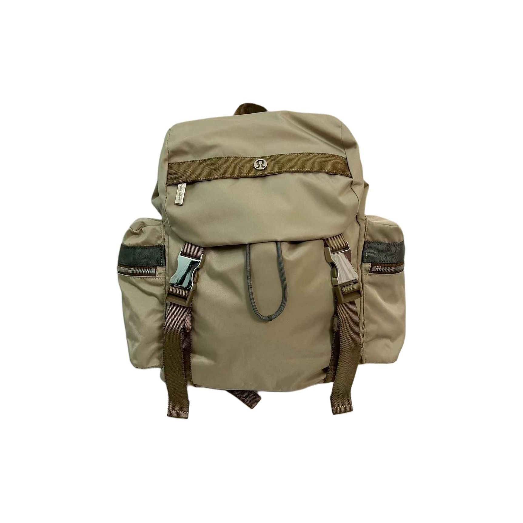 Lululemon Wunderlust 14L Drawstring Buckle Closure Design Convenient Storage Nylon Backpack Mini Unisex Backpacks Light-Khaki LU9B23S-TRNH Mini