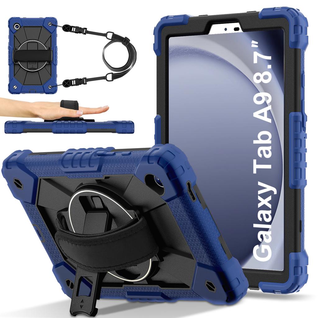 360 - Degree All - Round Protection! Multifunctional Tablet Case for Samsung Galaxy Tab A9. SM-X110/SM-X115 8.7