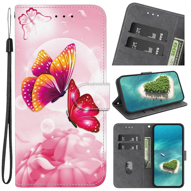 Stand Flip Wallet Case for Xiaomi Poco X6 X3 PRO X7 X6 5G X5 X4 PRO 5G X4 GT X3 NFC X3 GT Flip Painted Pattern Wallet Case