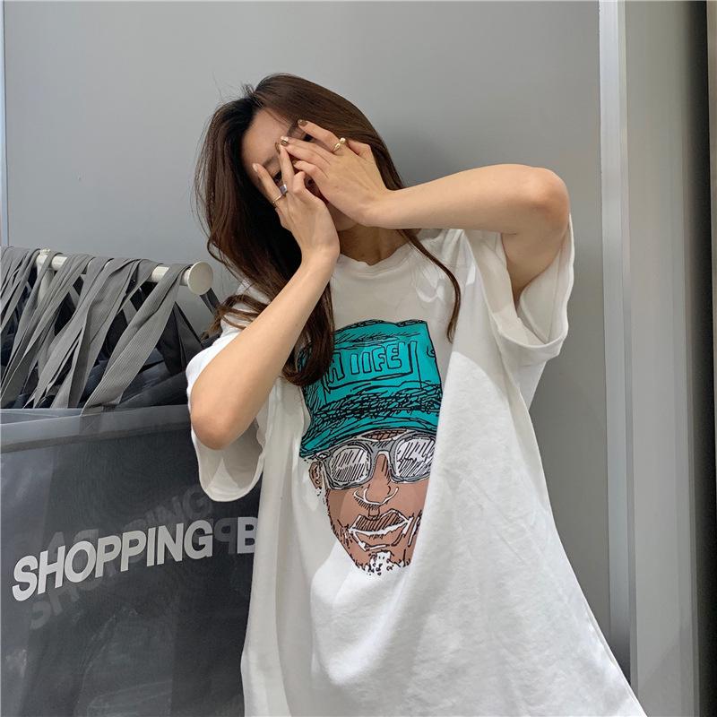 Retro European & American Women's Short Sleeve T-shirt, 2022 Korean Style Loose Fit, Hip Hop Harajuku Trend.