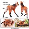 Cross-border Wild Animal Model: Prairie, Brown, Snow, Predator Wolves & Cub Educational Display Toy