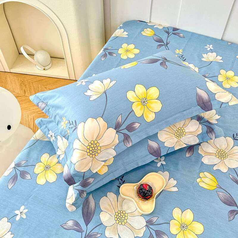 100% Cotton 1PC Floral Pillow Cover, Bedding Pillowcase Bedroom Home Décor Cushion Cover, Custom Sizes Bed Pillow Cover 51x76cm