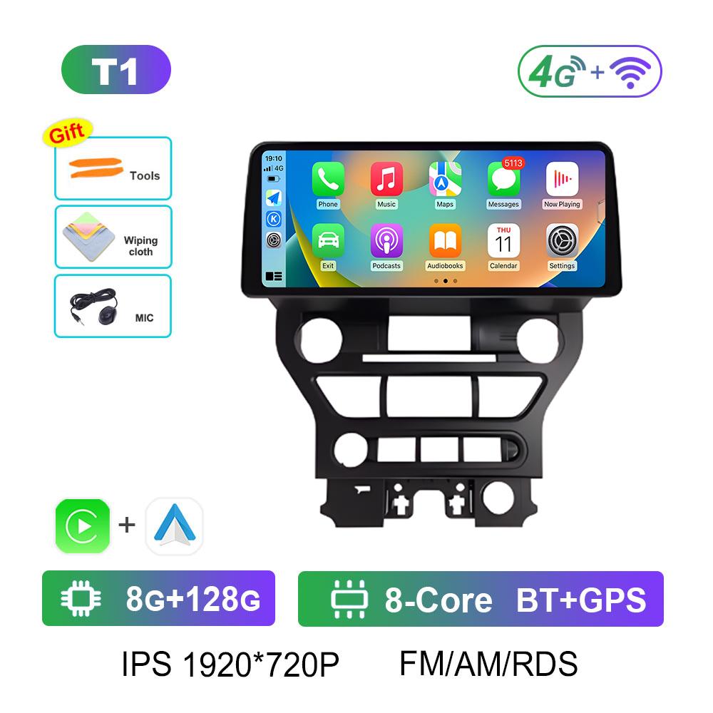 Android Smart System for Ford Mustang 2015 2016 2017 2018 - 2020 Wireless Carplay DSP Stereo Cooling Fan GPS Navigation No 2 Din