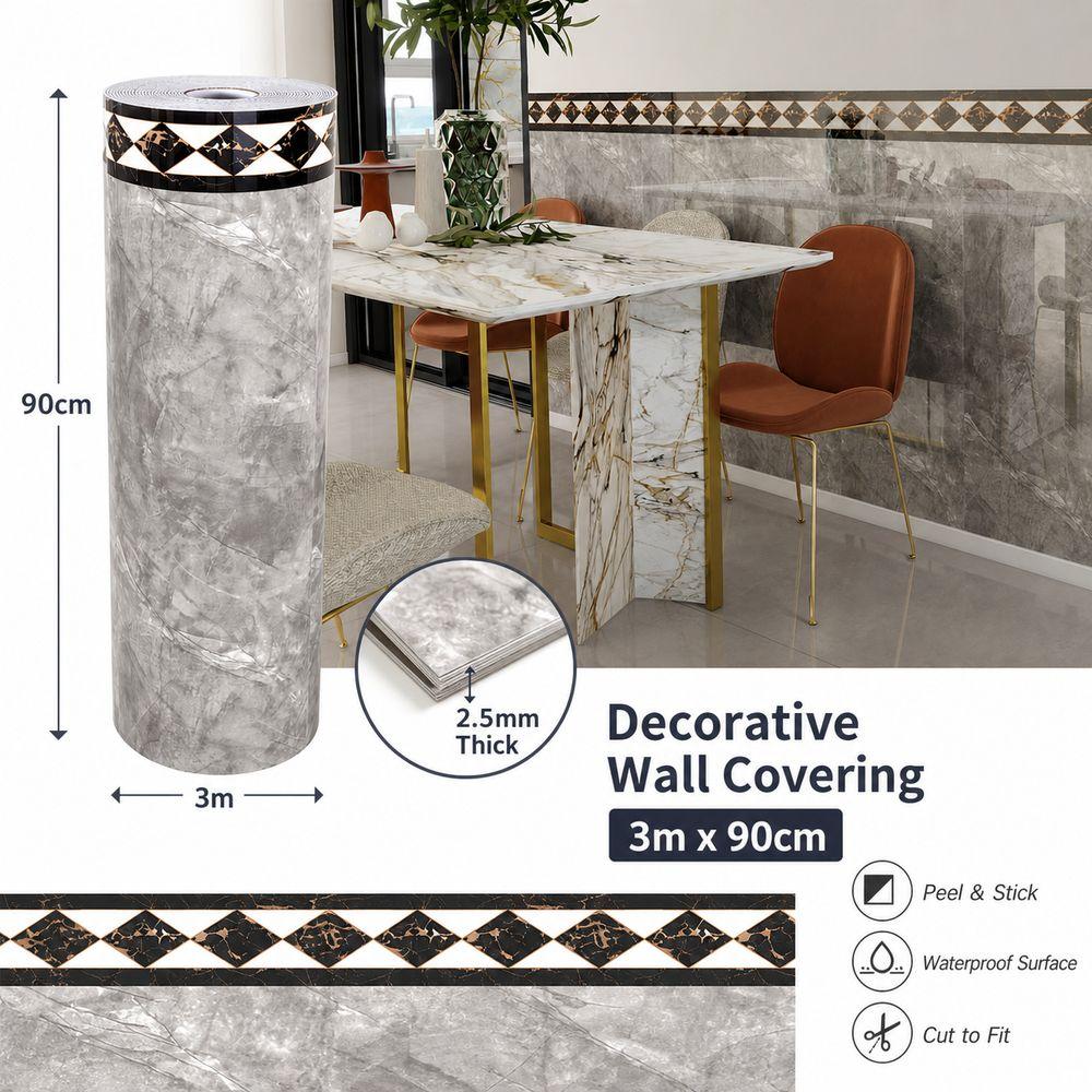 Waterproof Wall Stickers Moisture Resistant Wall Panel Sticker Wall Skirting Home Wall Renovation