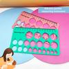 1 Set Nipple Measuring Ruler Double-sided Printing Soft Silicone Nipple Breast Pump Flange Ruler Home Use