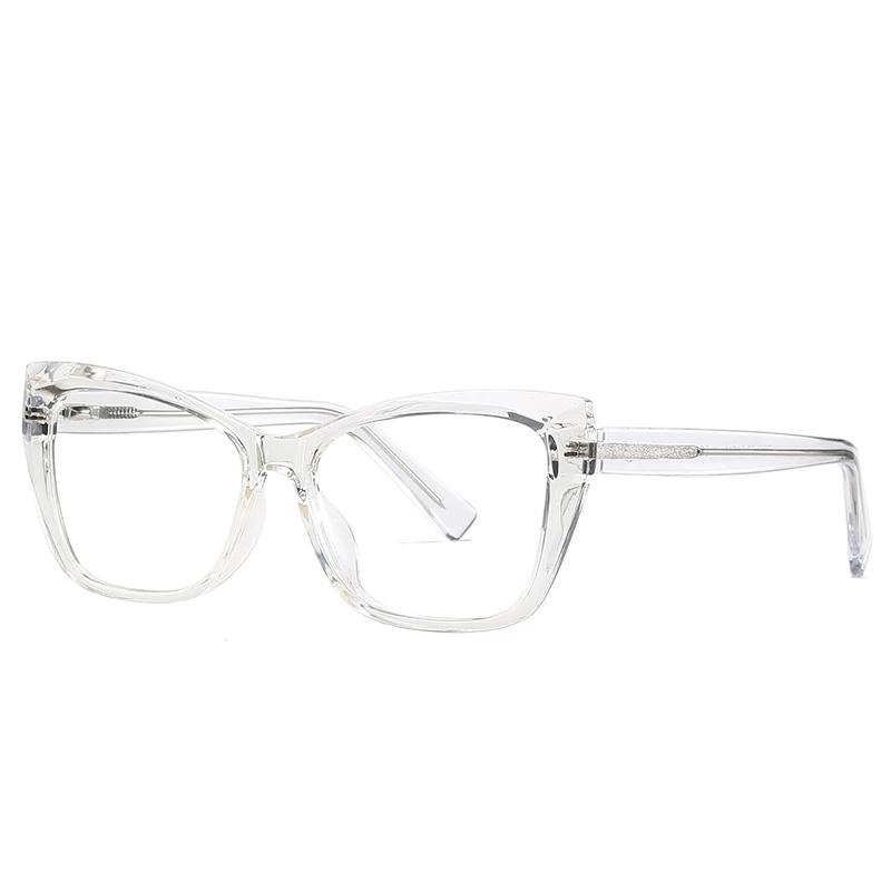 

Multifocal progressive Blue Light Blocking Nearsighted Glasses For Women Spring Leg Cat Eye Minus Degree Prescription Spectacles Single Version&1.56&None прозрачный белый