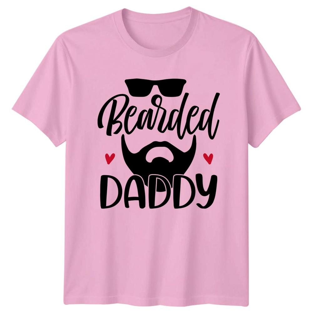 Bearded Daddy Unisexs TShirt Bearded Dad Fathers Day Gift For Him