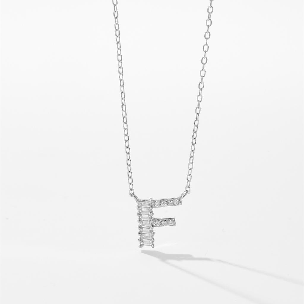 ANDYWEN 925 Sterling Silver Gold Letter Pendant Initial Necklace 2024 Women Fine Fashion Accessories Jewelry