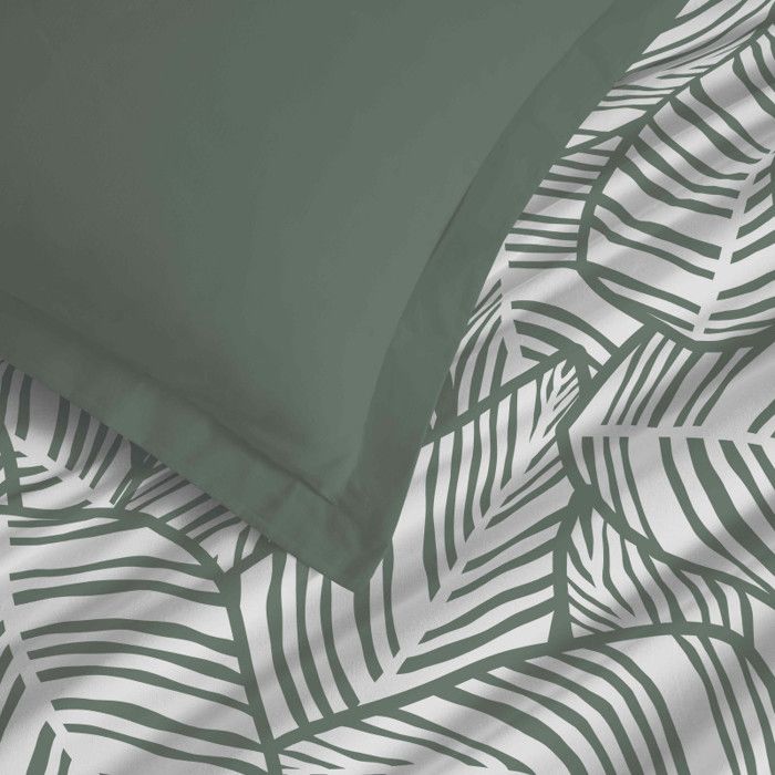 Parure de draps 4 pièces "Vanessa" pour lit 160 x 200 cm "Grande largeur" Fira Romarin