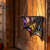 90 Degree Corner Wall Accents 3D Spider Web Halloween Decor, Acrylic Hanging Ornament Durable Holiday Ornaments with Dimensional Effect, Spooky Party