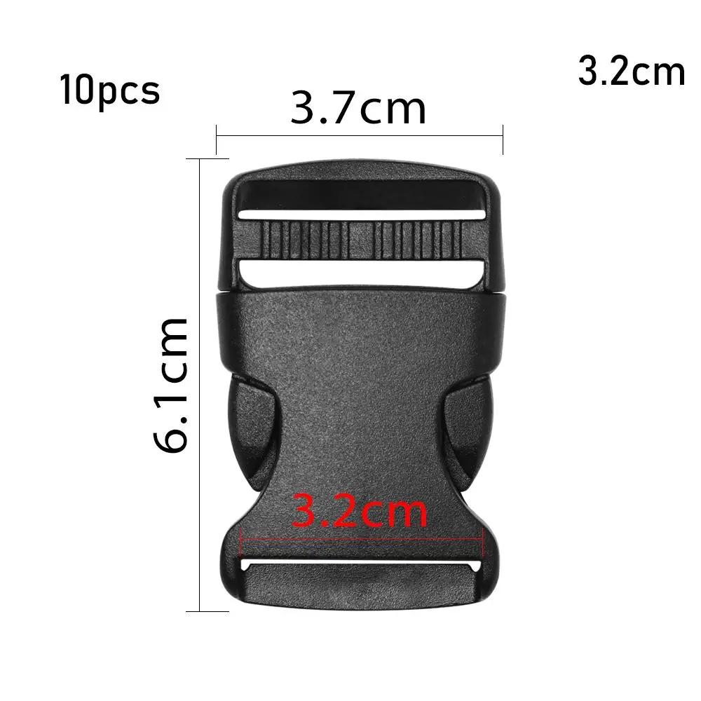 Dual Side Release Buckles Adjustable Buckle Backpack Bag Belt Strap Webbing DIY Craft Accessories Plastic