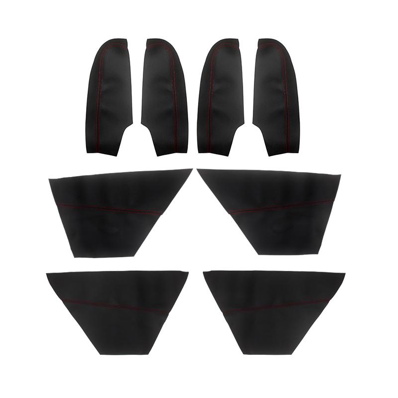 Weiche Mikrofaser-Leder-Türverkleidungen für Honda Accord 9. Generation 2014 2015 2016 Autotür-Armlehnenverkleidungsabdeckung Aufkleberverkleidung