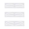 10Pcs Customizable Eyebrow Guide Stickers White Waterproof Adhesive Templates For Flawlessly Brow Shaping