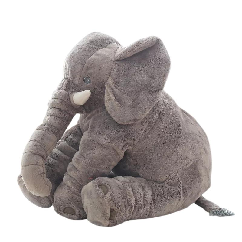 

Cute Elephant Stuffed Plush Pillow Doll Back Cushion Home Decor Kids Gift Toy 30cm/11.81in серый