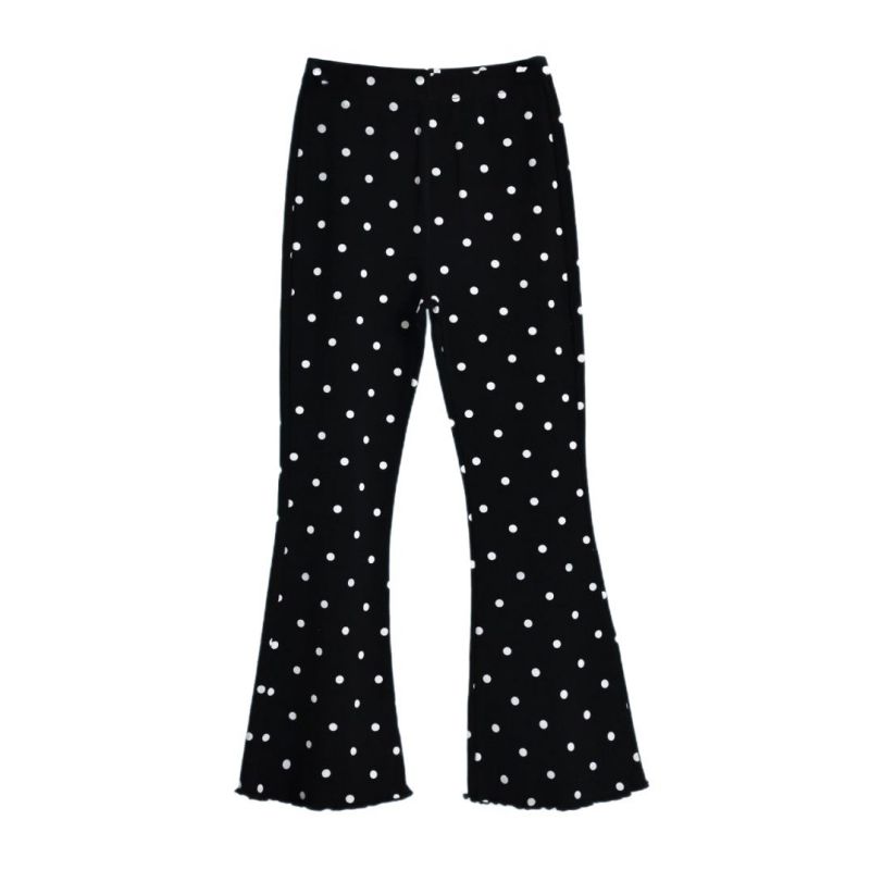 

2-10 Years Kids Girls Dot Flare Pants Elastic Legging 140