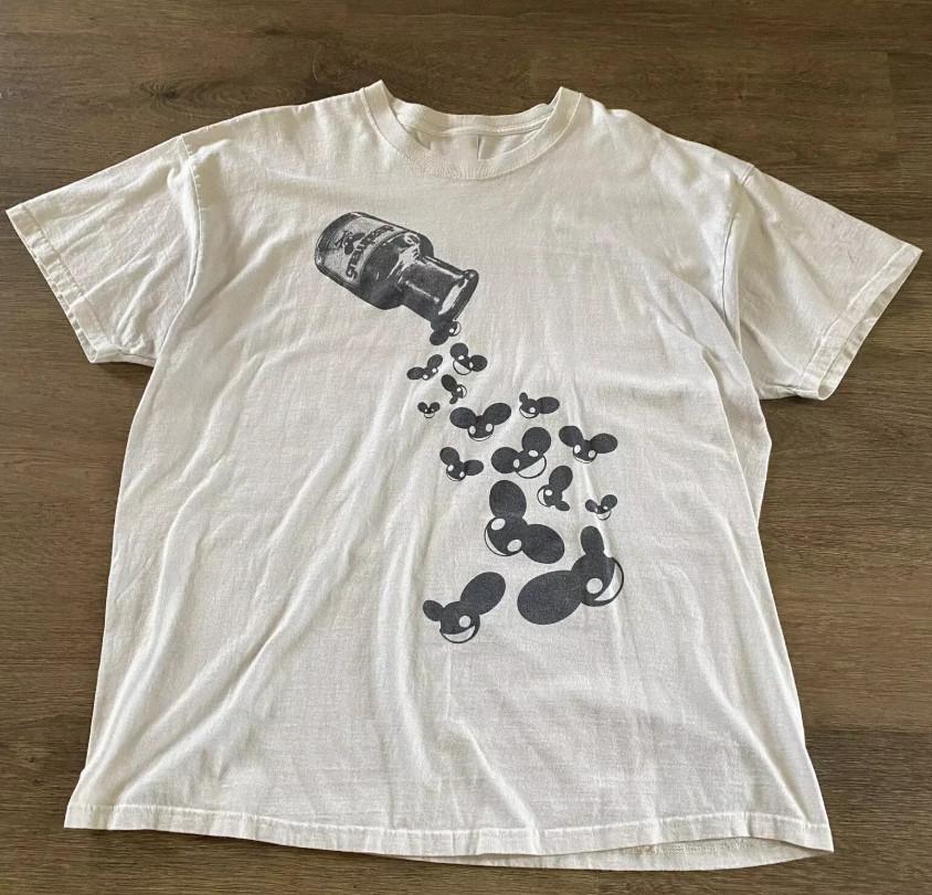 Deadmau5 DJ White Short Sleeve T-shirt S-5XL S