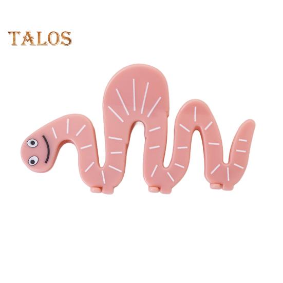 

Заколка для волос в виде розового пластикового смайлика, заколка для волос в форме змеи, противоскользящая заколка для волос в виде головы акулы, аксессуар для волос розовый