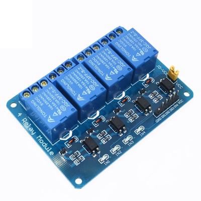 Moduł przekaźnika 5V 12V 4-kanałowego Shield dla Arduino ARM PIC AVR DSP Elektroniczny z optoizolatorem Wyjście przekaźnikowe 4-drożny przekaźnik