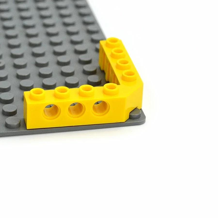 4Pcs MOC Technical Thick Buildings Blocks 5 x 5 Right Angle L-shaped Holes Bricks Bulk GBC Toys For High-Tech Compatible 32555