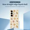 For Samsung Galaxy A56 5G Case Leaves Pattern Printing Straight Edge TPU Phone Back Cover
