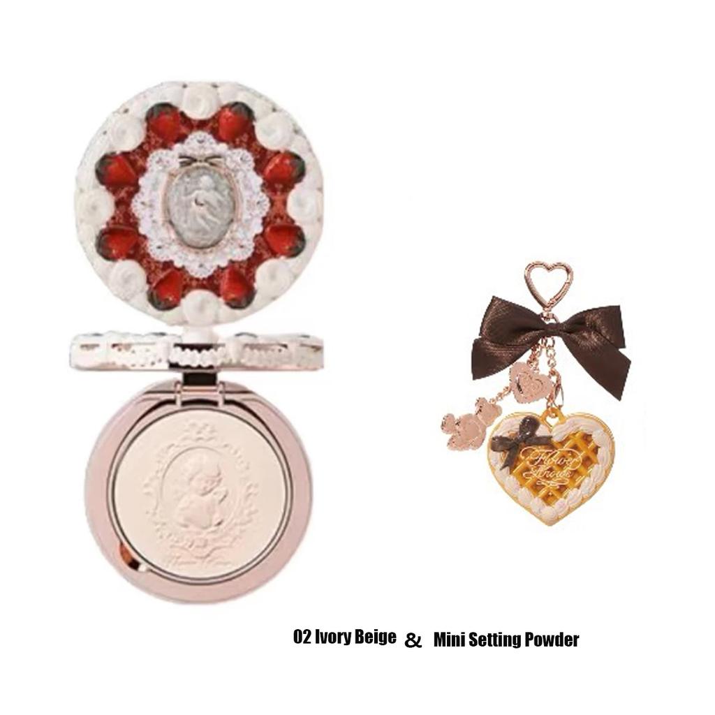 Flower Knows Strawberry Cupid Collection Makeup Set Pressed Powder Solid Perfume Makeup Kit for Women Full Kit Teenagers Make up